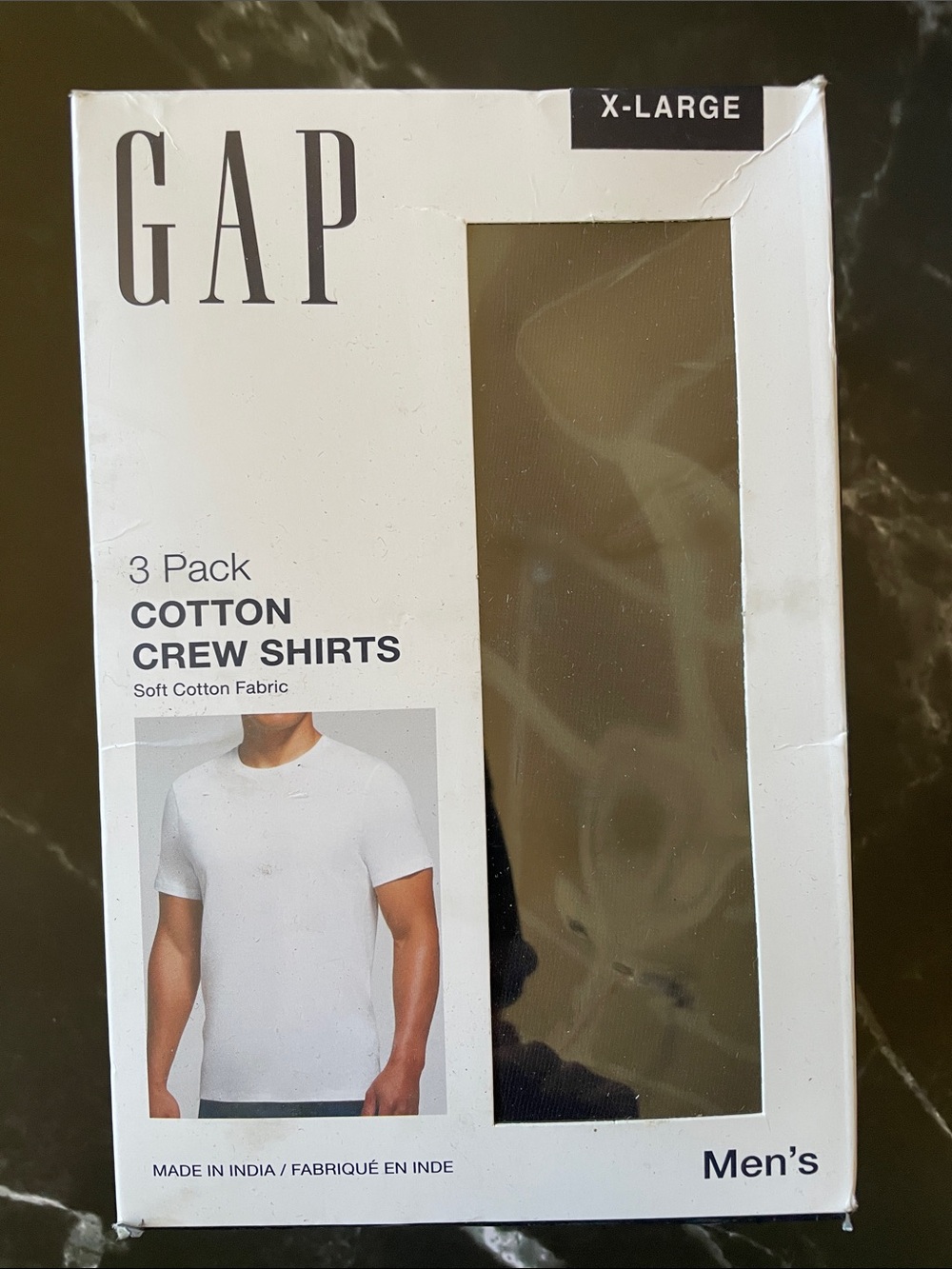 GAP Men Short Sleeve Crew T-Shirts - Black (3-Pack)